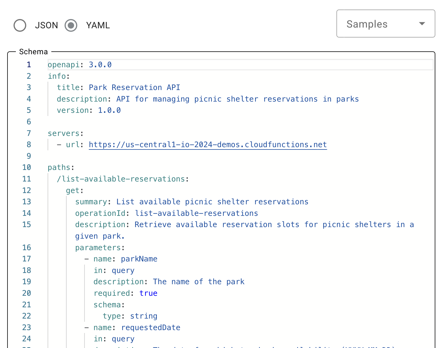 Vertex AI Agent Builder - API Tool UI